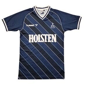 Hummel Tottenham Hotspur Holsten Away 86 Retro Jersey Navy Blue Mens Small
